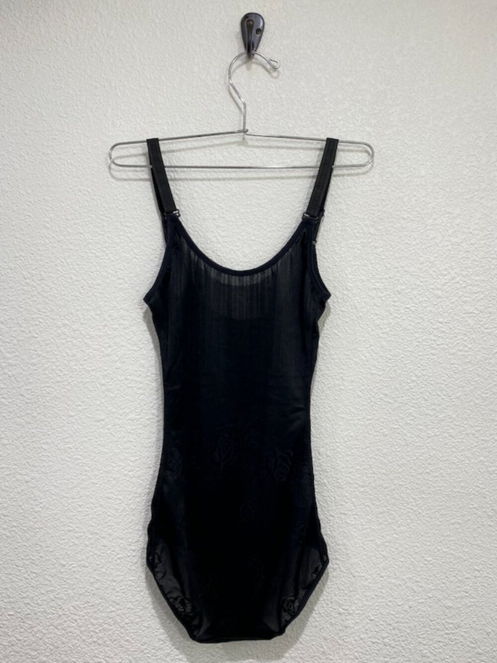 Winpak Bodysuit Shapewear Bodysuit Compression Floral Black Large - Picture 3 of 8